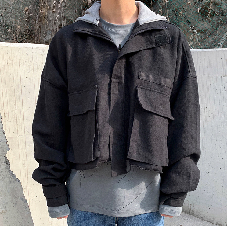 RT No. 3019 CROPPED HOODED JK