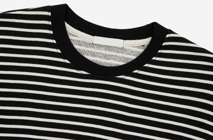 RT No. 3062 STRIPED CREWNECK SWEATER