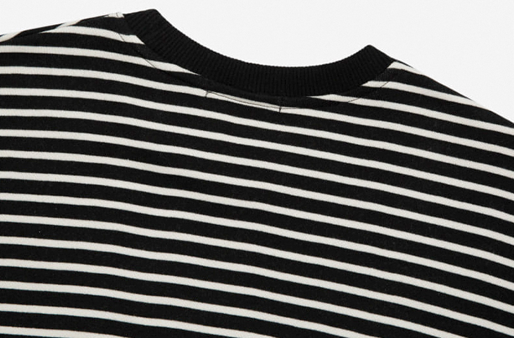 RT No. 3062 STRIPED CREWNECK SWEATER