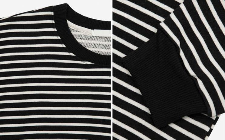 RT No. 3062 STRIPED CREWNECK SWEATER