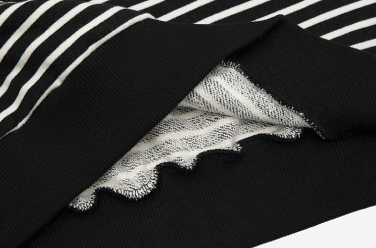 RT No. 3062 STRIPED CREWNECK SWEATER