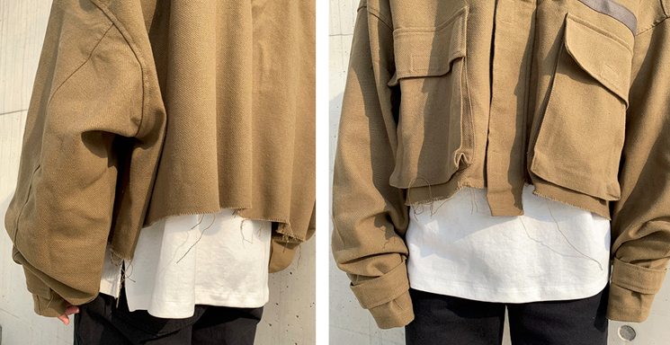 RT No. 3019 CROPPED HOODED JK