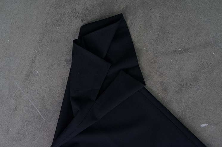 RT No. 2605 SLIT STRAIGHT WIDE PANTS