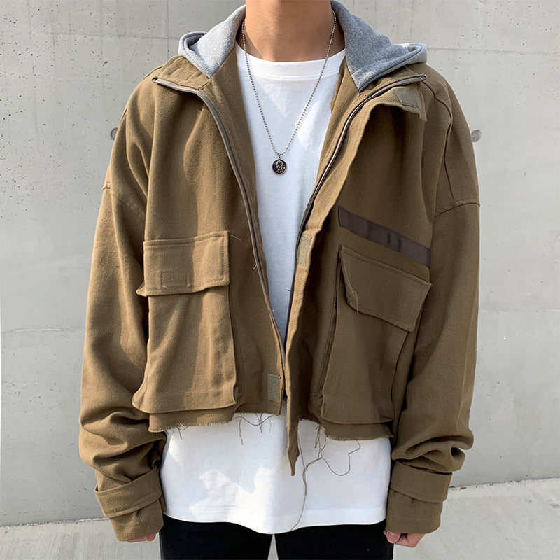 RT No. 3019 CROPPED HOODED JK