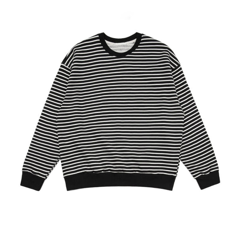 RT No. 3062 STRIPED CREWNECK SWEATER