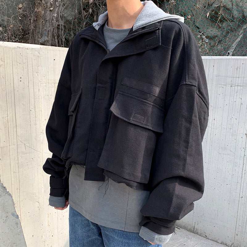 RT No. 3019 CROPPED HOODED JK