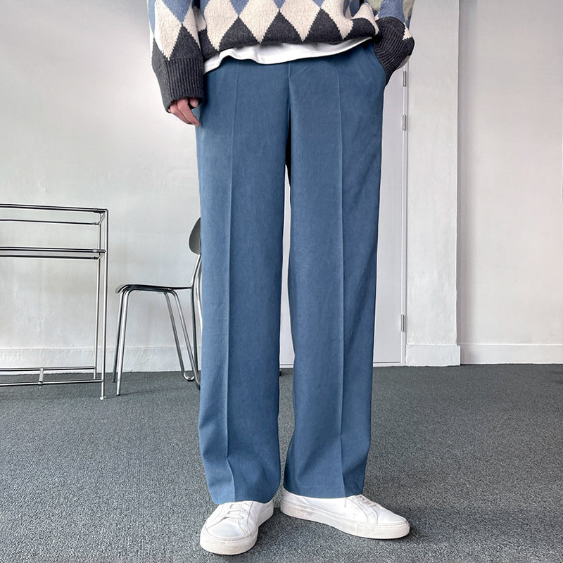 RT No. 3205 BLUE WIDE STRAIGHT PANTS