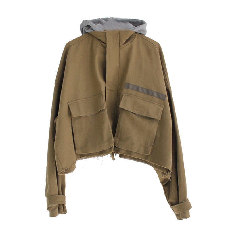 RT No. 3019 CROPPED HOODED JK