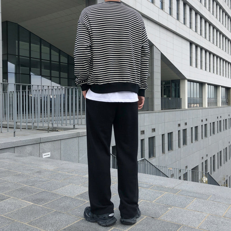 RT No. 3062 STRIPED CREWNECK SWEATER