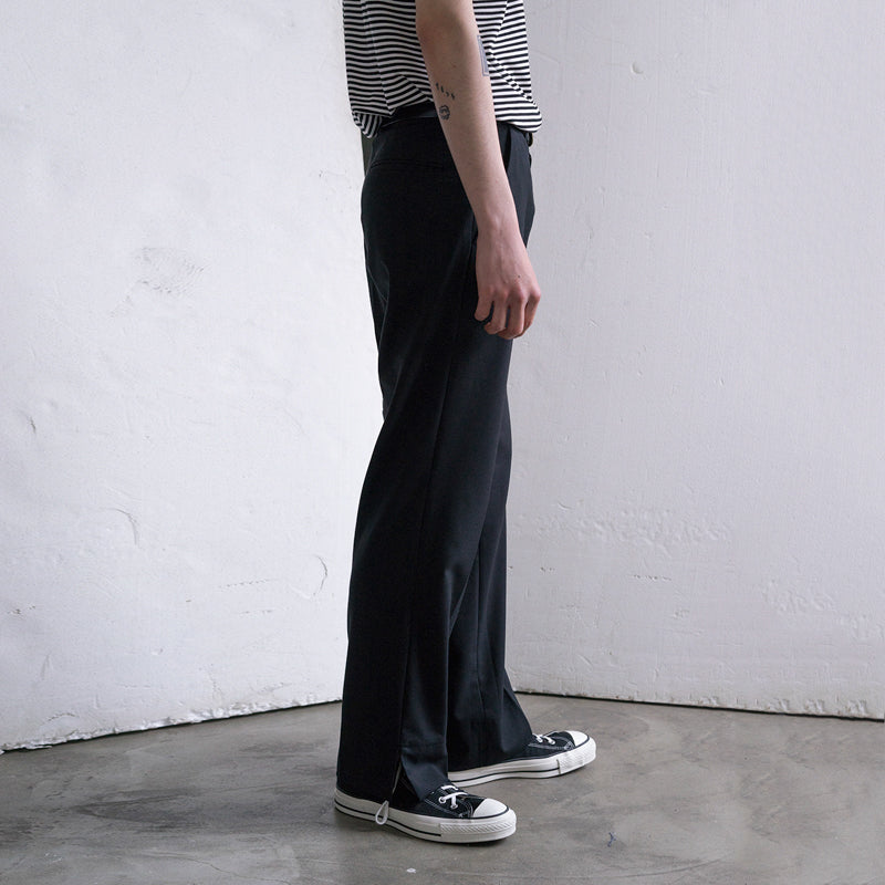 RT No. 2605 SLIT STRAIGHT WIDE PANTS
