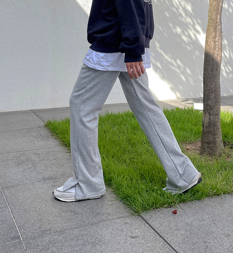 RT No. 4095 WIDE STRAIGHT SPLIT PANTS