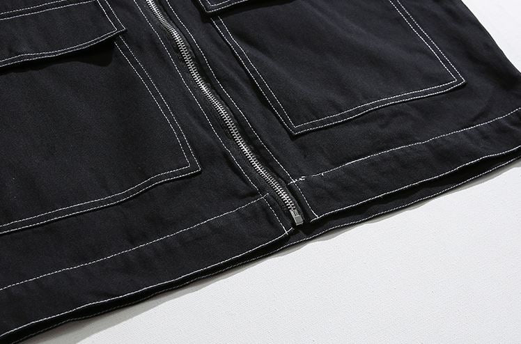 RT No. 5290 BLACK STITCHED OUTLINE DENIM JK