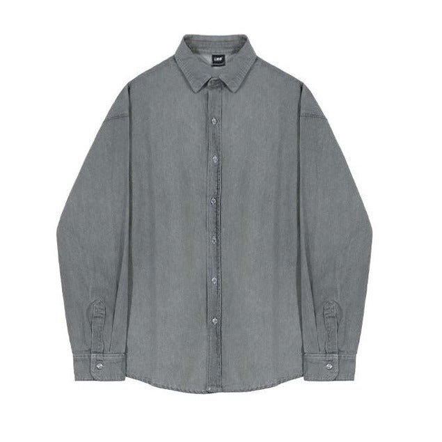 RT No. 5414 BUTTON-UP COLLAR DENIM SHIRT