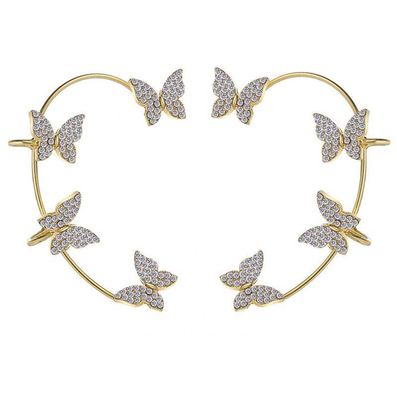 The Faye Butterfly Cuff Earrings
