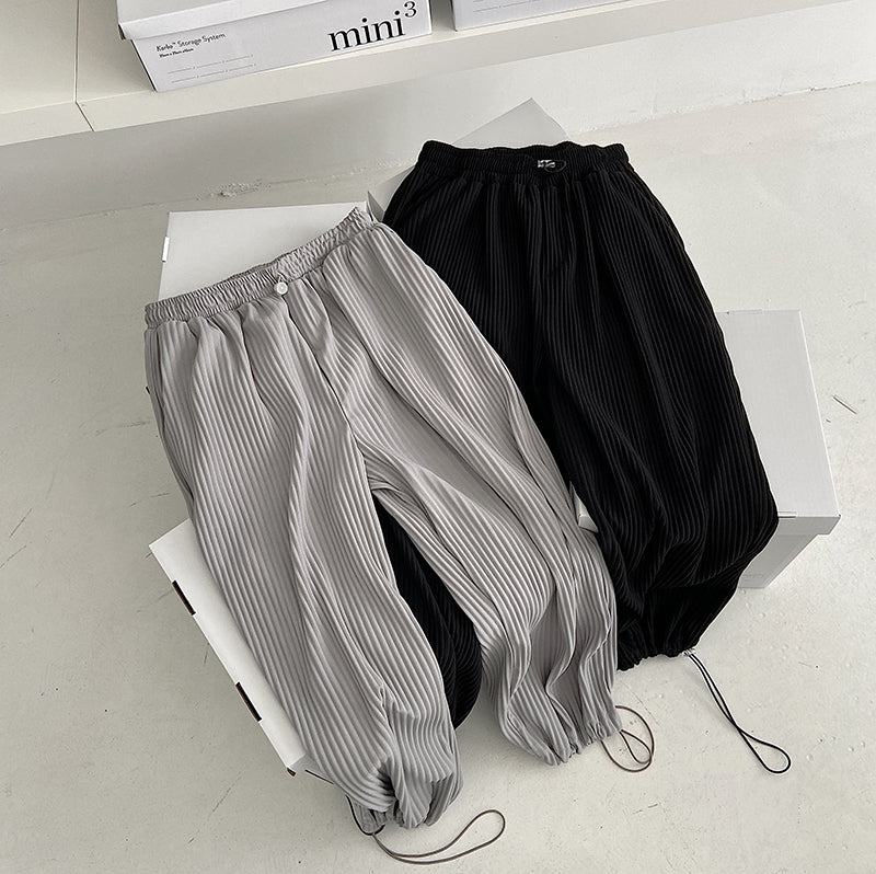 RT No. 2074 DRAWSTRING PLEATED SWEATPANTS