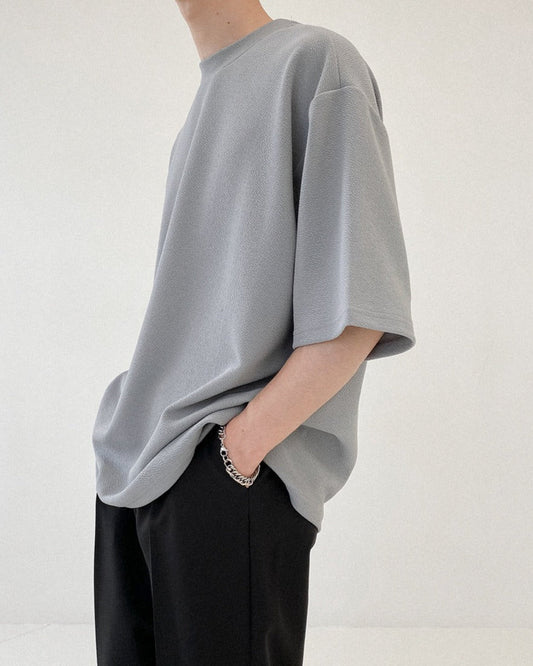 RT No. 5098 ROUND NECK TEXTURE HALF SLEEVE SHIRT