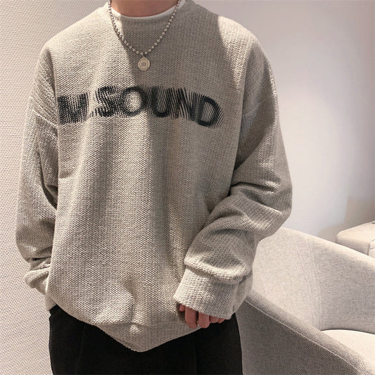 RT No. 5457 LETTERED KNITTED SWEATER