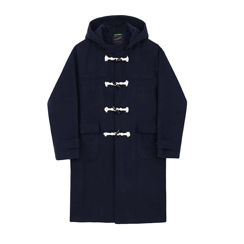 RT No. 4059 HOODED WOOLEN DUFFEL COAT JK