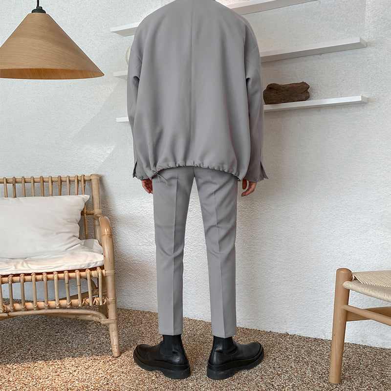 RT No. 2185 GRAY SUIT (TOP & BOTTOM)