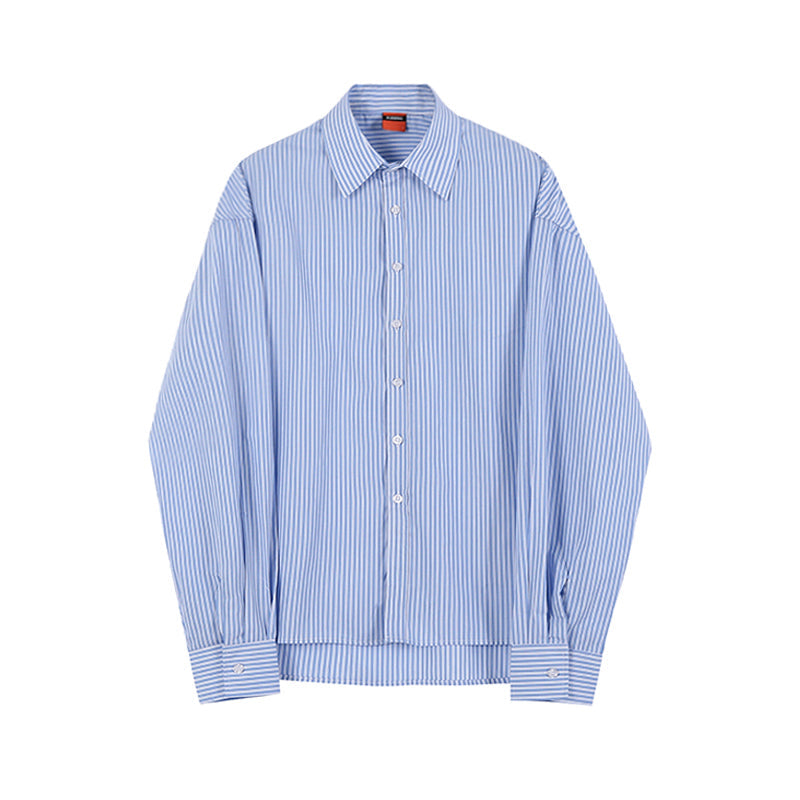 RT No. 2156 OVERSIZE STRIPED COLLAR SHIRT