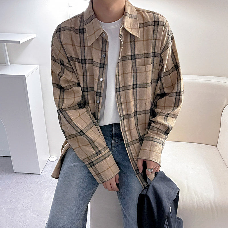 RT No. 4275 PLAID COLLAR SHIRT